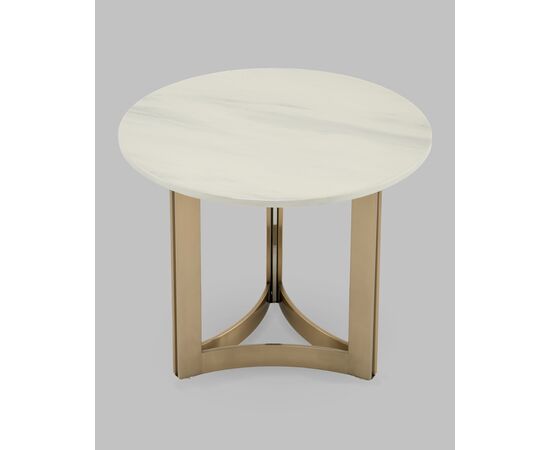 Журнальный столик Кассия 60*60 см светлая керамика, изображение 4 | Интернет магазин мебели и декора LifeDekor