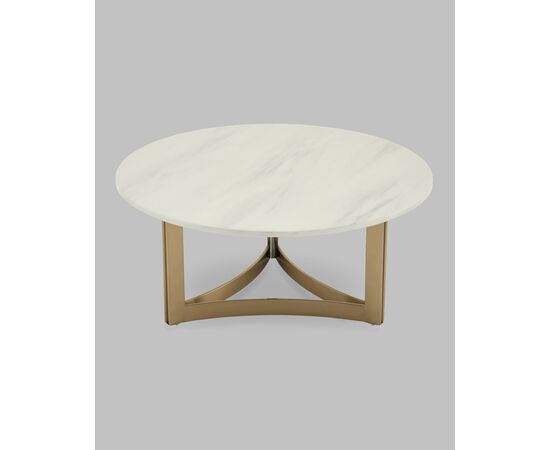 Журнальный столик Кассия 90*90 см светлая керамика, изображение 4 | Интернет магазин мебели и декора LifeDekor