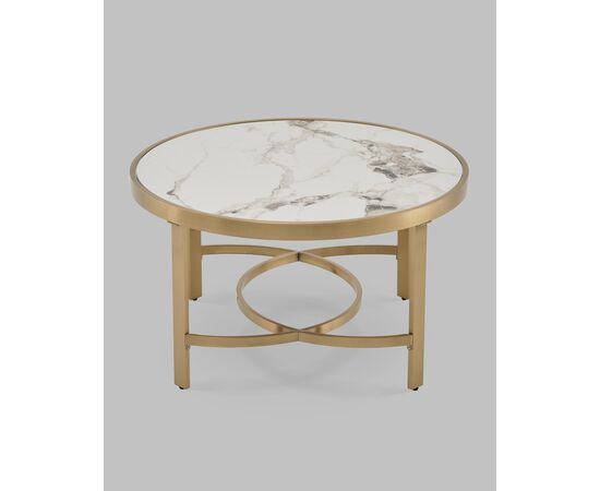 Журнальный столик Адриана 80*80 см светлая керамика, изображение 4 | Интернет магазин мебели и декора LifeDekor