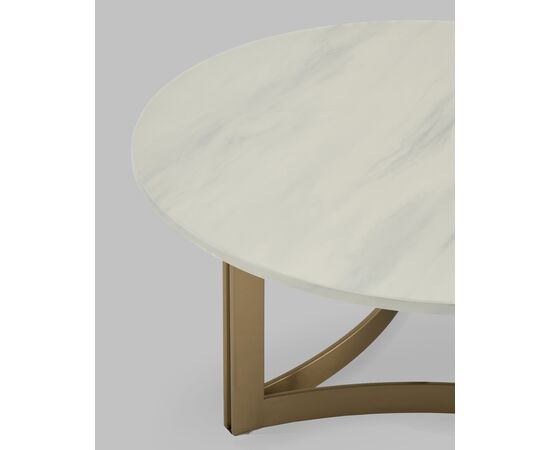 Журнальный столик Кассия 90*90 см светлая керамика, изображение 5 | Интернет магазин мебели и декора LifeDekor