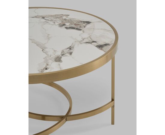 Журнальный столик Адриана 80*80 см светлая керамика, изображение 6 | Интернет магазин мебели и декора LifeDekor