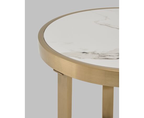 Журнальный столик Адриана 50*50 см светлая керамика, изображение 5 | Интернет магазин мебели и декора LifeDekor