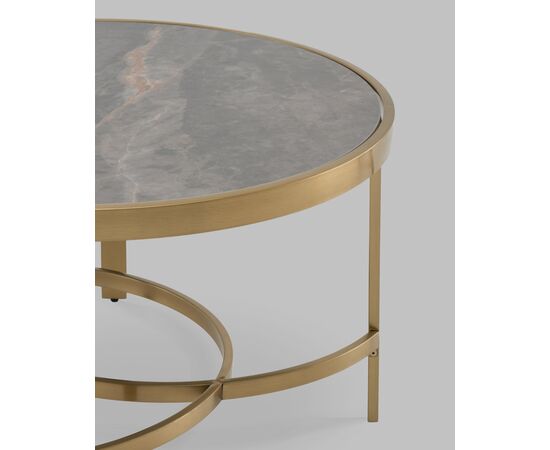 Журнальный столик Адриана 80*80 см серая керамика, изображение 5 | Интернет магазин мебели и декора LifeDekor