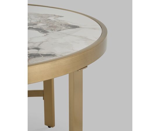 Журнальный столик Адриана 80*80 см светлая керамика, изображение 5 | Интернет магазин мебели и декора LifeDekor