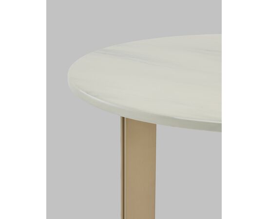 Журнальный столик Кассия 60*60 см светлая керамика, изображение 5 | Интернет магазин мебели и декора LifeDekor