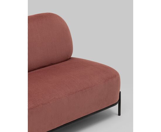 Диван Стоун велюр рельефный коралловый, изображение 8 | Интернет магазин мебели и декора LifeDekor