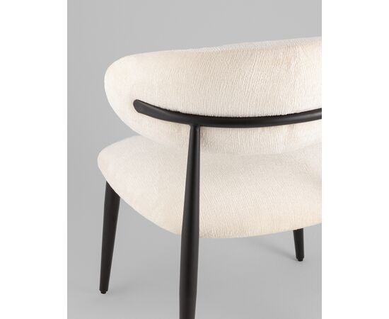 Кресло лаунж Ayla молочный, изображение 7 | Интернет магазин мебели и декора LifeDekor