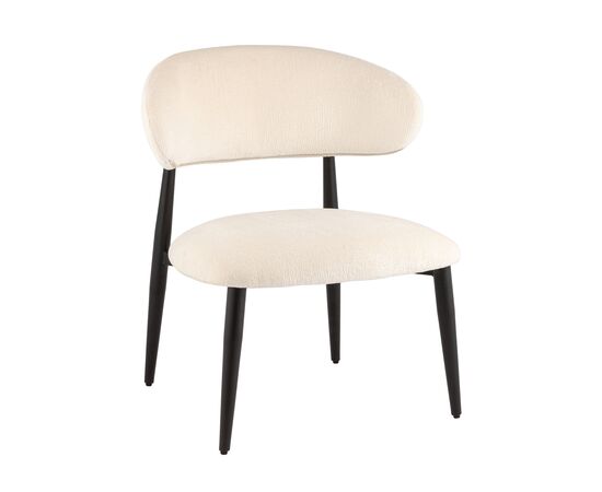 Кресло лаунж Ayla молочный | Интернет магазин мебели и декора LifeDekor