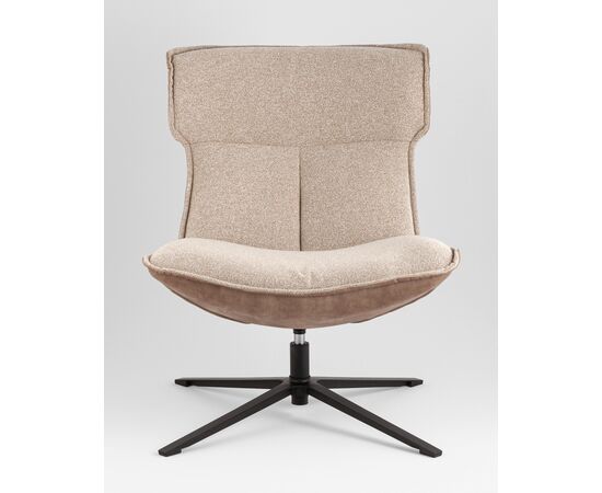 Кресло лаунж Sway бежевый с коричневым, изображение 3 | Интернет магазин мебели и декора LifeDekor