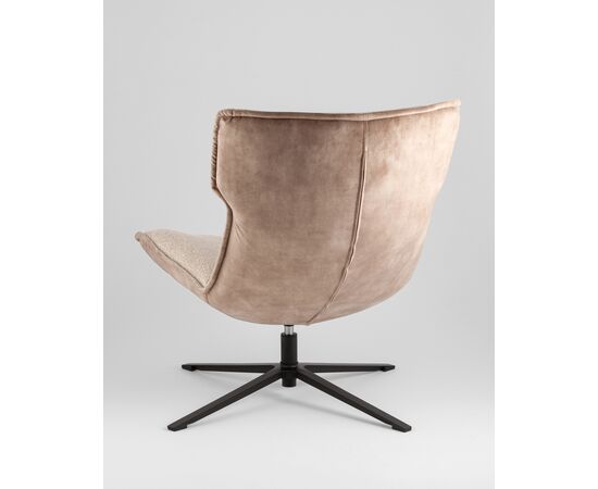 Кресло лаунж Sway бежевый с коричневым, изображение 6 | Интернет магазин мебели и декора LifeDekor