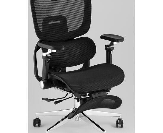 Кресло офисное TopChairs Prodigy с оттоманкой черный, изображение 9 | Интернет магазин мебели и декора LifeDekor