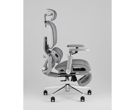 Кресло офисное TopChairs Prodigy с оттоманкой серый, изображение 4 | Интернет магазин мебели и декора LifeDekor