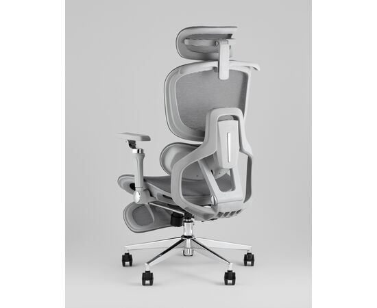 Кресло офисное TopChairs Prodigy с оттоманкой серый, изображение 6 | Интернет магазин мебели и декора LifeDekor