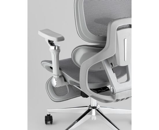 Кресло офисное TopChairs Prodigy с оттоманкой серый, изображение 7 | Интернет магазин мебели и декора LifeDekor