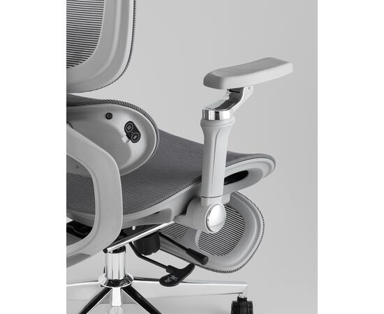 Кресло офисное TopChairs Prodigy с оттоманкой серый, изображение 8 | Интернет магазин мебели и декора LifeDekor