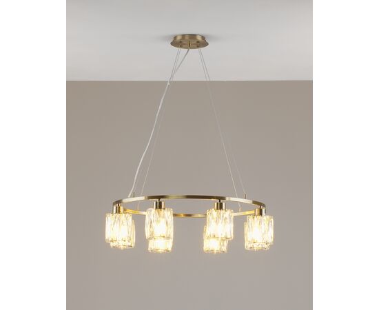 Люстра подвесная Moderli V11685-8P Prismique, изображение 3 | Интернет магазин мебели и декора LifeDekor