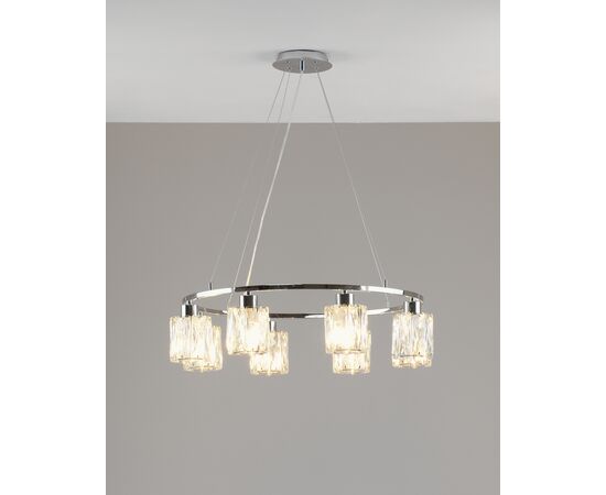 Люстра подвесная Moderli V11708-8P Prismique, изображение 3 | Интернет магазин мебели и декора LifeDekor