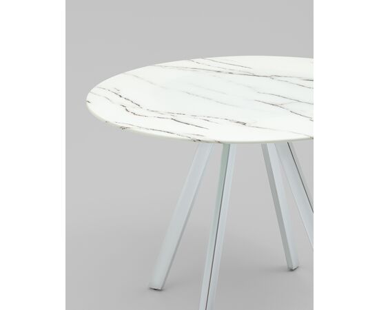 Стол обеденный Хьюстон D100 белый стеклянный, изображение 23 | Интернет магазин мебели и декора LifeDekor