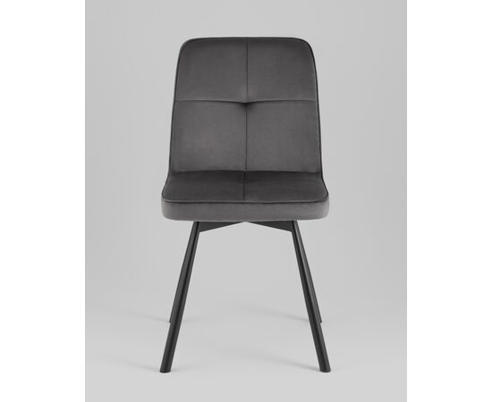 Стул Boun вращающийся велюр темно-серый 2 шт., изображение 2 | Интернет магазин мебели и декора LifeDekor