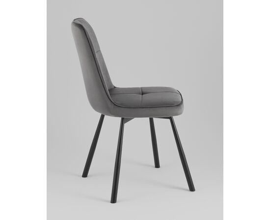 Стул Boun вращающийся велюр темно-серый 2 шт., изображение 6 | Интернет магазин мебели и декора LifeDekor