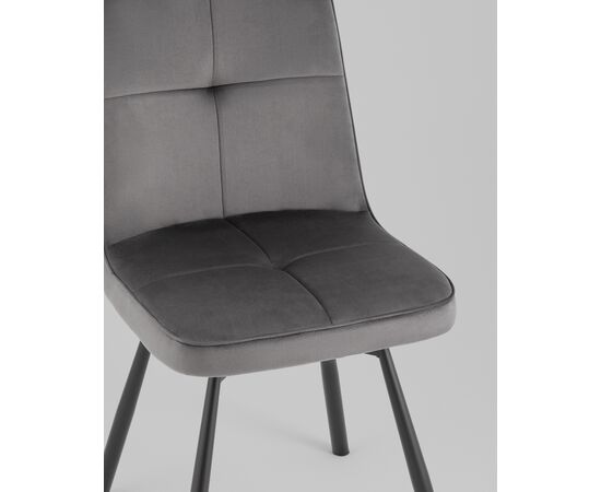 Стул Boun вращающийся велюр темно-серый 2 шт., изображение 10 | Интернет магазин мебели и декора LifeDekor