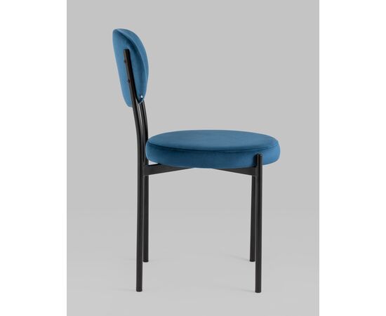 Стул Бриф NEW велюр синий, изображение 5 | Интернет магазин мебели и декора LifeDekor