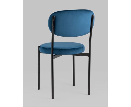 Стул Бриф NEW велюр синий, изображение 8 | Интернет магазин мебели и декора LifeDekor