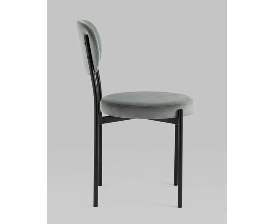 Стул Бриф NEW велюр тёмно-серый, изображение 5 | Интернет магазин мебели и декора LifeDekor