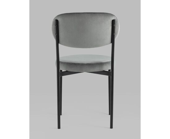 Стул Бриф NEW велюр тёмно-серый, изображение 7 | Интернет магазин мебели и декора LifeDekor