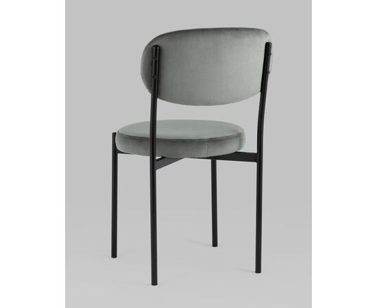 Стул Бриф NEW велюр тёмно-серый, изображение 8 | Интернет магазин мебели и декора LifeDekor