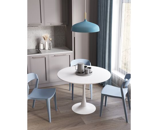 Стол Tulip D100 белый, изображение 6 | Интернет магазин мебели и декора LifeDekor