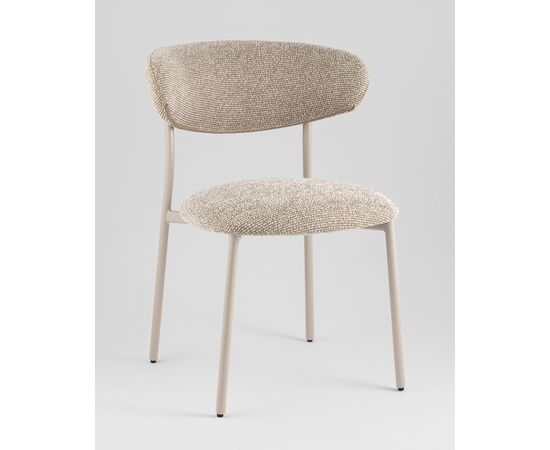 Стул обеденный Ayla бежево-зеленый кремовые ножки, изображение 2 | Интернет магазин мебели и декора LifeDekor