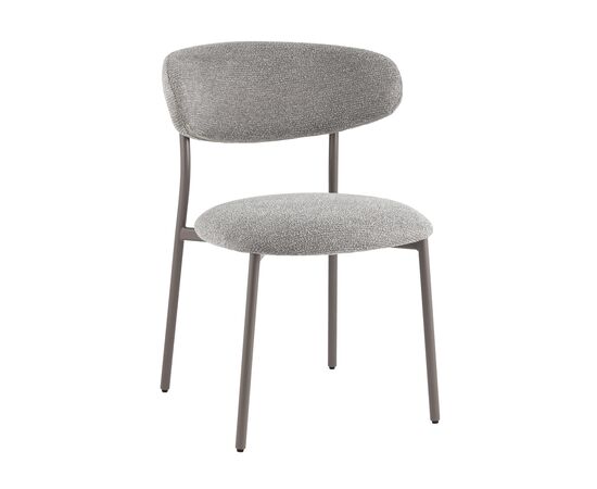 Стул обеденный Ayla серый серые ножки | Интернет магазин мебели и декора LifeDekor