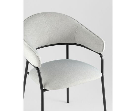 Стул обеденный Leya светло-серый, изображение 8 | Интернет магазин мебели и декора LifeDekor