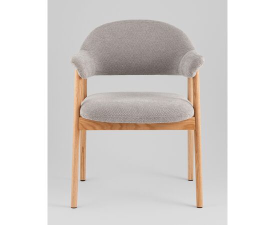 Стул обеденный Tavu с деревянными ножками серый, изображение 3 | Интернет магазин мебели и декора LifeDekor