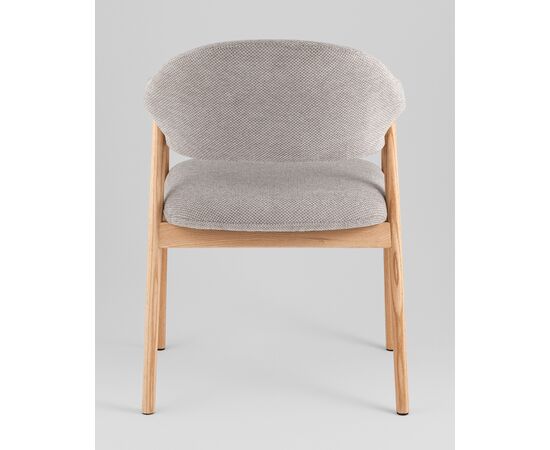 Стул обеденный Tavu с деревянными ножками серый, изображение 5 | Интернет магазин мебели и декора LifeDekor