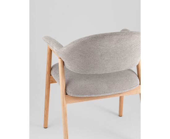 Стул обеденный Tavu с деревянными ножками серый, изображение 7 | Интернет магазин мебели и декора LifeDekor