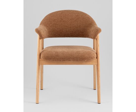 Стул обеденный Tavu с деревянными ножками терракотовый, изображение 3 | Интернет магазин мебели и декора LifeDekor