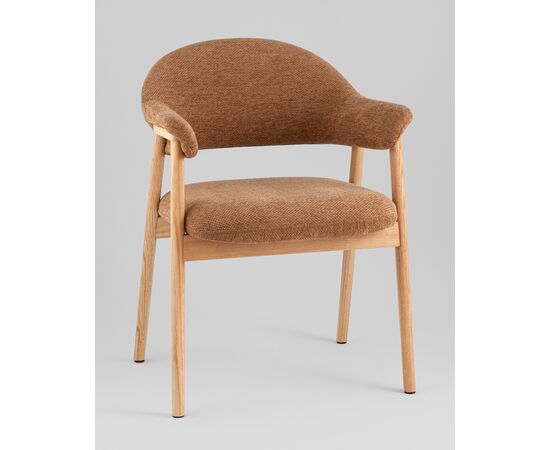 Стул обеденный Tavu с деревянными ножками терракотовый, изображение 2 | Интернет магазин мебели и декора LifeDekor