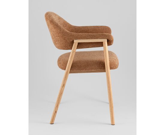 Стул обеденный Tavu с деревянными ножками терракотовый, изображение 4 | Интернет магазин мебели и декора LifeDekor