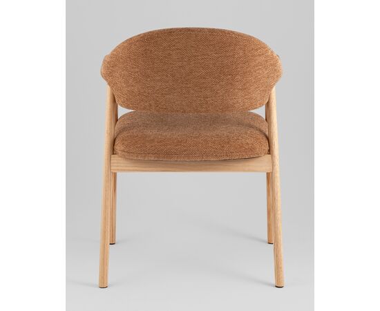 Стул обеденный Tavu с деревянными ножками терракотовый, изображение 5 | Интернет магазин мебели и декора LifeDekor