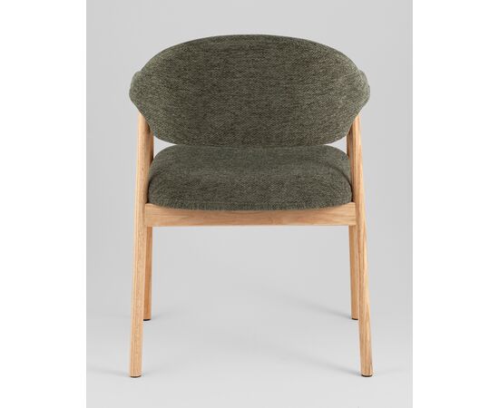 Стул обеденный Tavu с деревянными ножками зеленый, изображение 5 | Интернет магазин мебели и декора LifeDekor