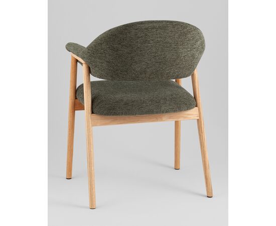 Стул обеденный Tavu с деревянными ножками зеленый, изображение 6 | Интернет магазин мебели и декора LifeDekor