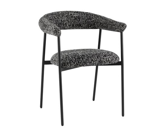 Стул обеденный Toko черно-белый | Интернет магазин мебели и декора LifeDekor