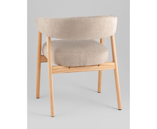 Стул обеденный Zubo с деревянными ножками бежевый, изображение 6 | Интернет магазин мебели и декора LifeDekor