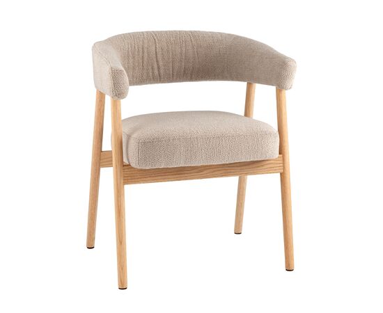 Стул обеденный Zubo с деревянными ножками бежевый | Интернет магазин мебели и декора LifeDekor