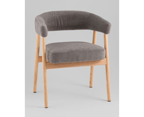 Стул обеденный Zubo с деревянными ножками темно-серый, изображение 2 | Интернет магазин мебели и декора LifeDekor