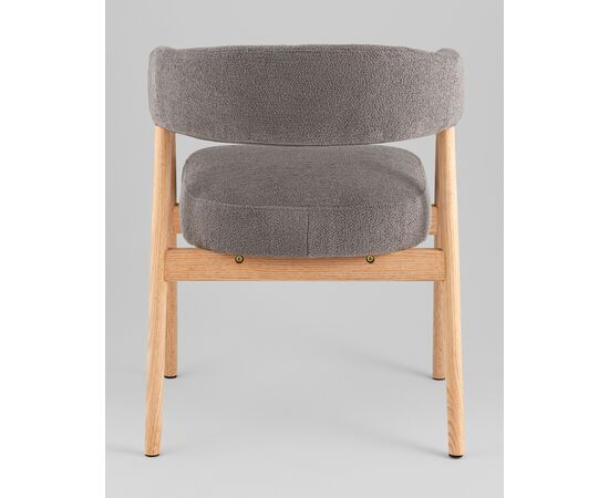 Стул обеденный Zubo с деревянными ножками темно-серый, изображение 5 | Интернет магазин мебели и декора LifeDekor