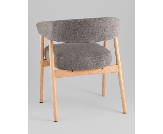 Стул обеденный Zubo с деревянными ножками темно-серый, изображение 6 | Интернет магазин мебели и декора LifeDekor