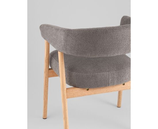 Стул обеденный Zubo с деревянными ножками темно-серый, изображение 7 | Интернет магазин мебели и декора LifeDekor